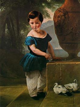 Francesco Hayez : Portrait of Don Giulio Vigoni as a Child